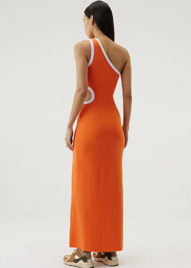 Ring Around One Shoulder Maxi